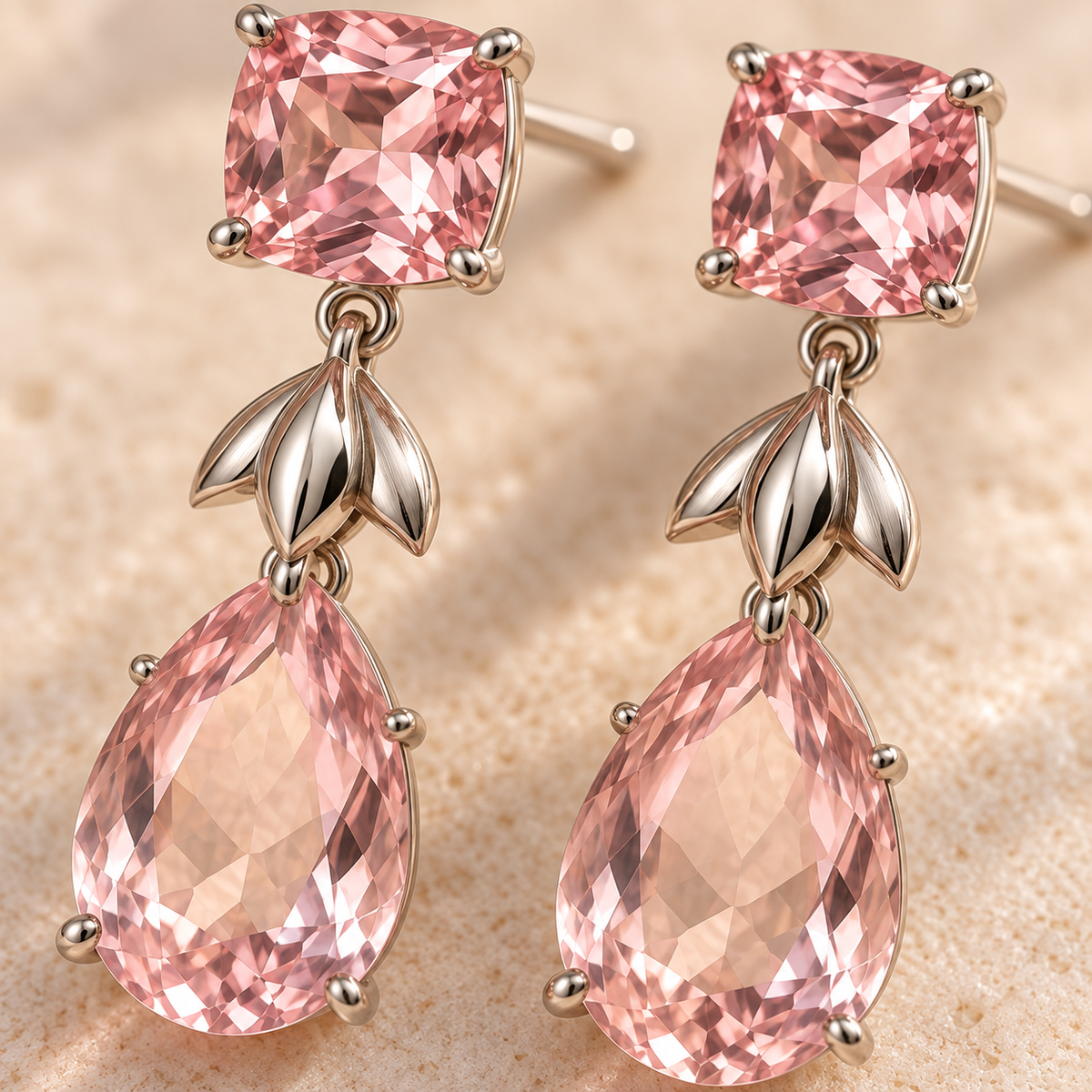 wholleso® Neria Duet Statement Earrings, detail view