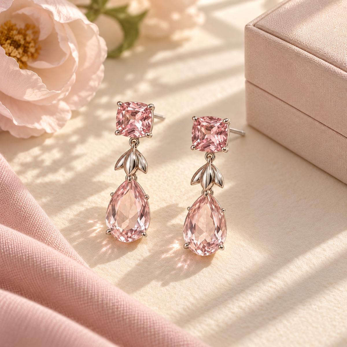 wholleso® Neria Duet Statement Earrings, lifestyle gifting presentation